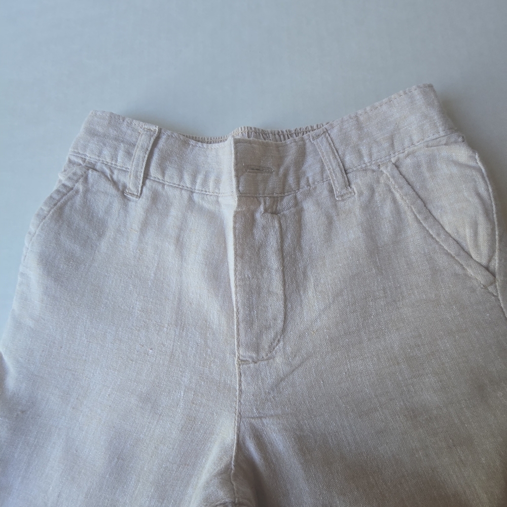 Janie & Jack Boy's White Shirt and Cream Pants Set - Picture 13 of 16